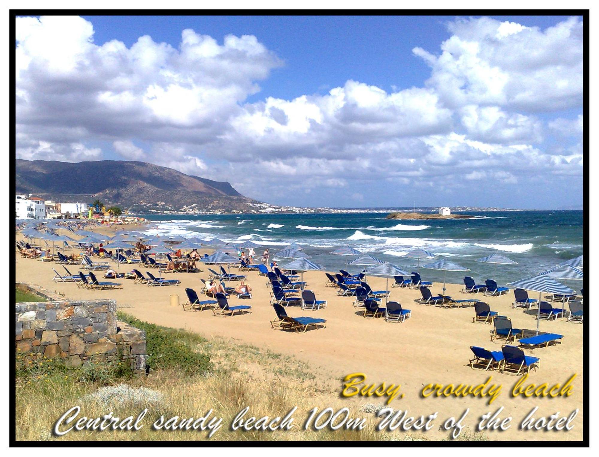 Pyrgos Beach Hotel Apartments มาเลีย ภายนอก รูปภาพ